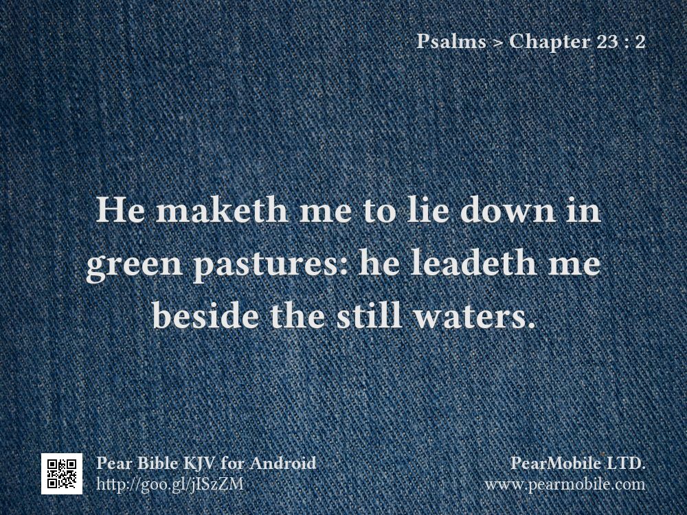 Psalms, Chapter 23:2